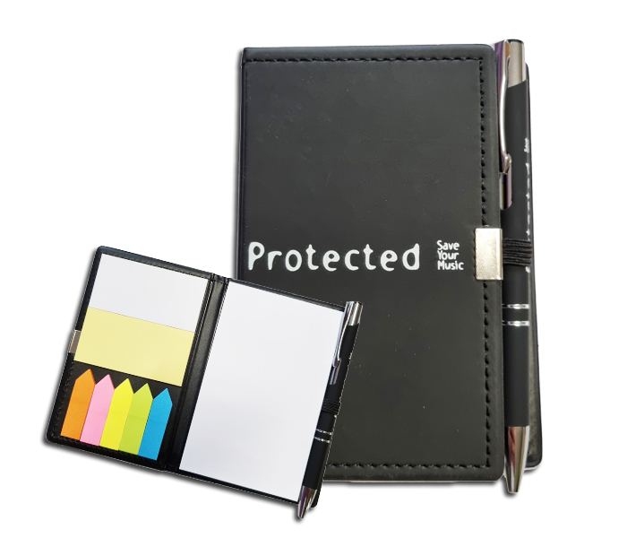 GRATIS Protected Notizblock mit Stift ab 69 €