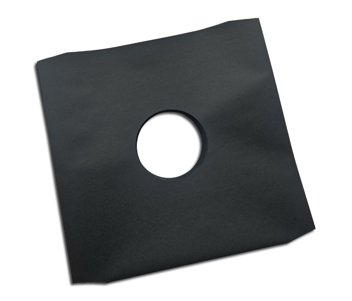 LP Innenhüllen ohne Fütterung Eckschnitt schwarz