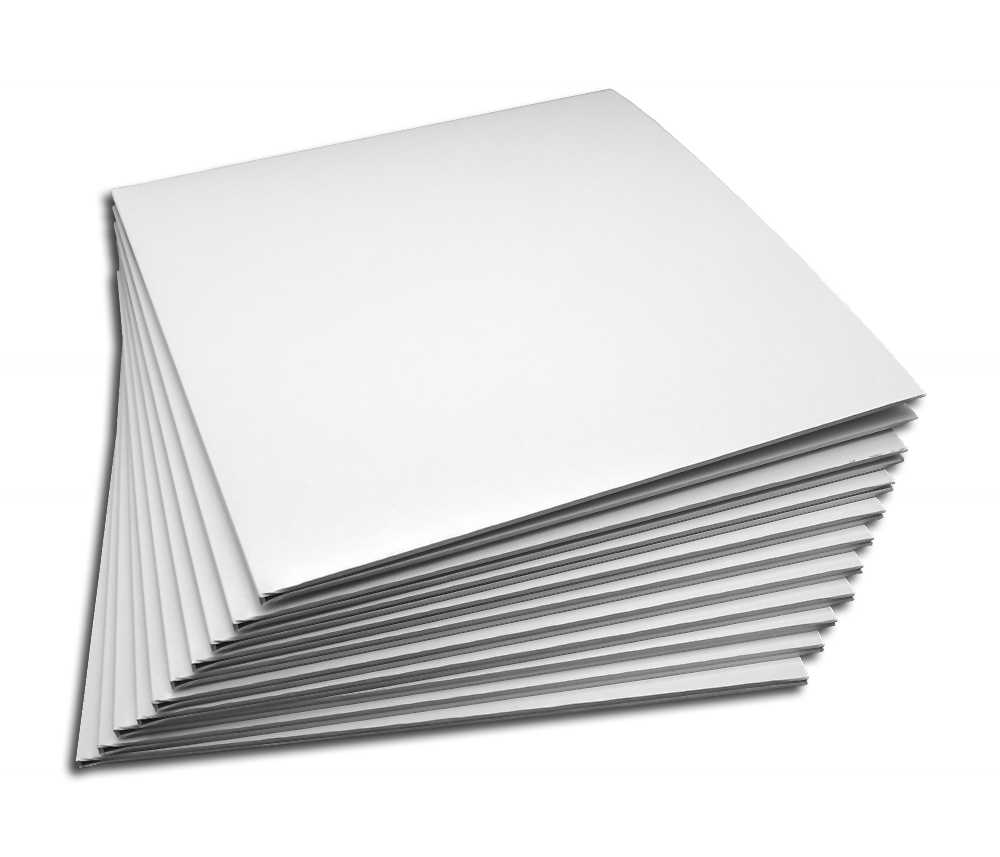 Double LP cover white deluxe