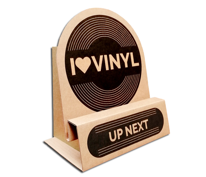 Schallplatten Pappaufsteller Up Next