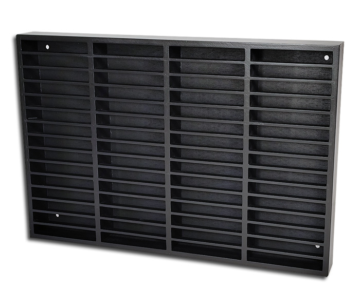 Musikkassetten Holzregal Deluxe schwarz