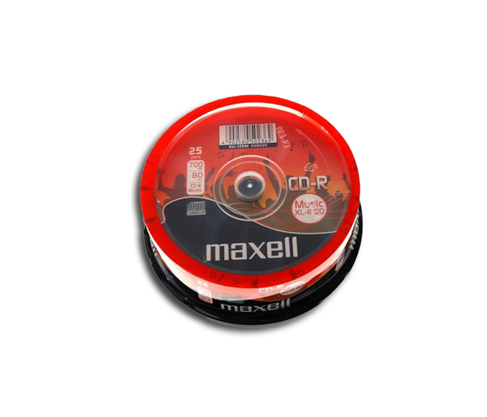 CD-R 80 Maxell 52x Audio 25er Cakebox