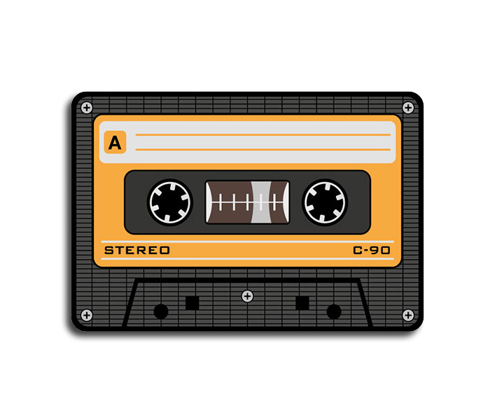Mousepad - Musikkasette Tape - orange