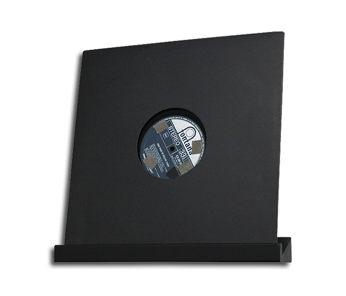 Schallplatten Wandleiste aus Holz