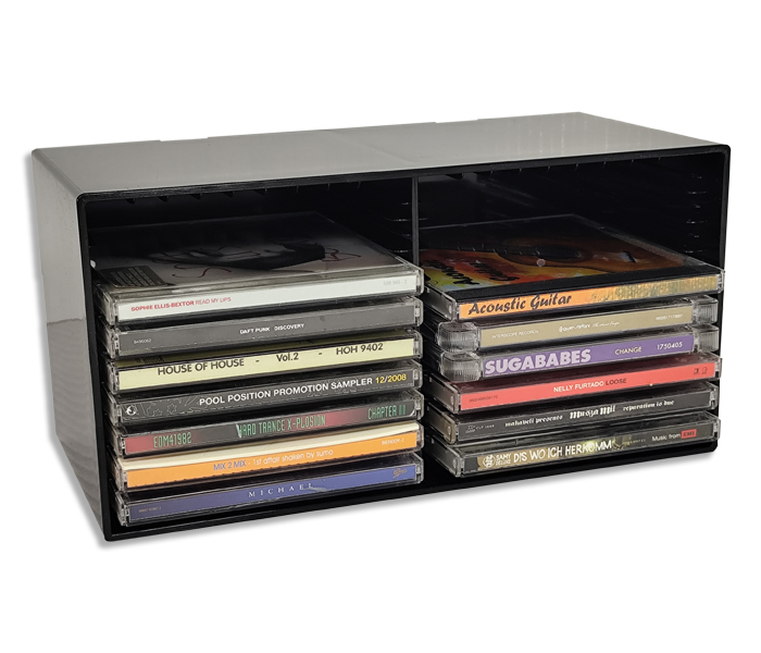 CD-Box Tango für 18 CDs schwarz