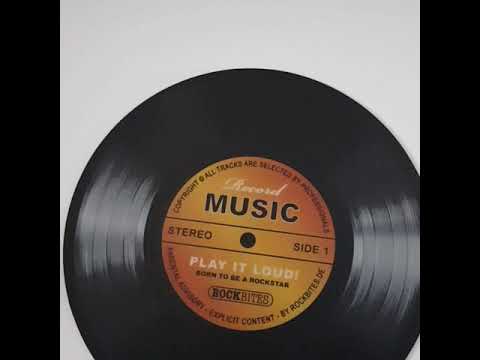 Mousepad - Record Music - blue