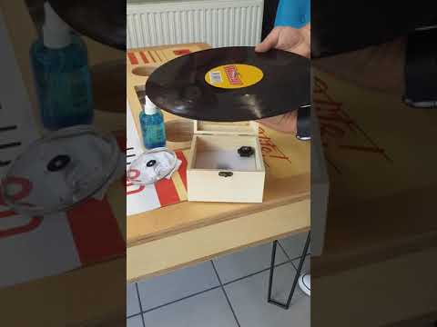 Schallplatten Etikettenschützer aus Acrylglas