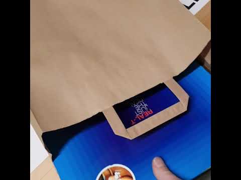 Schallplatten Papier Tragetaschen mit Flachhenkel