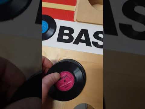 Schallplatten Untersetzer - Record Music - 6er Set