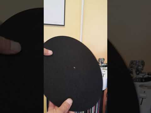 Schallplatten Slipmat aus Filz schwarz